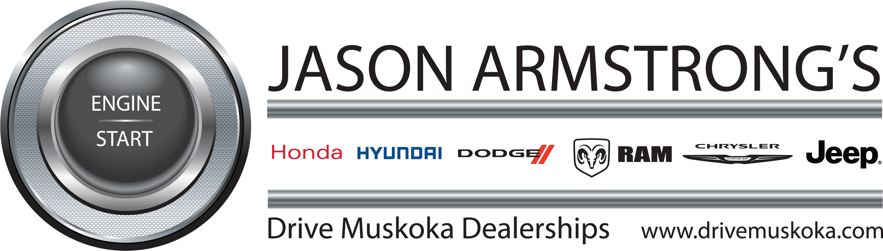 Drive Muskoka Full Logo Print - Hyundai (2976x900), Png Download