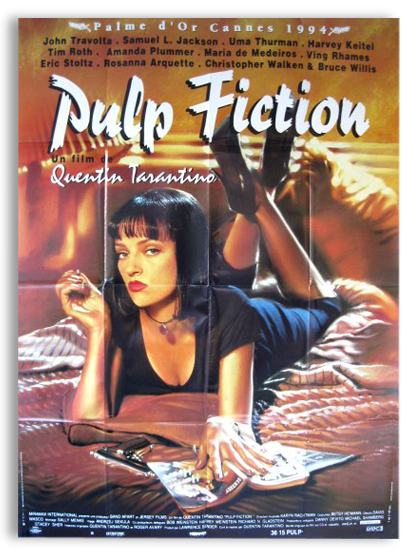 Affiche De Cinéma Originale - Pulp Fiction (402x548), Png Download