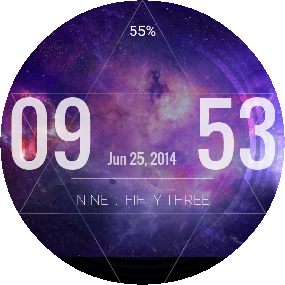 Galaxy Ii Watch Face Preview (564x564), Png Download