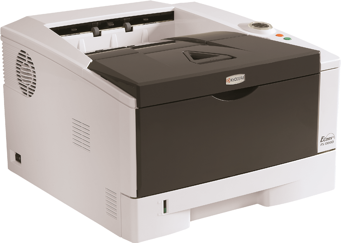 Black & White Printers - Kyocera Fs 1300d (1200x885), Png Download