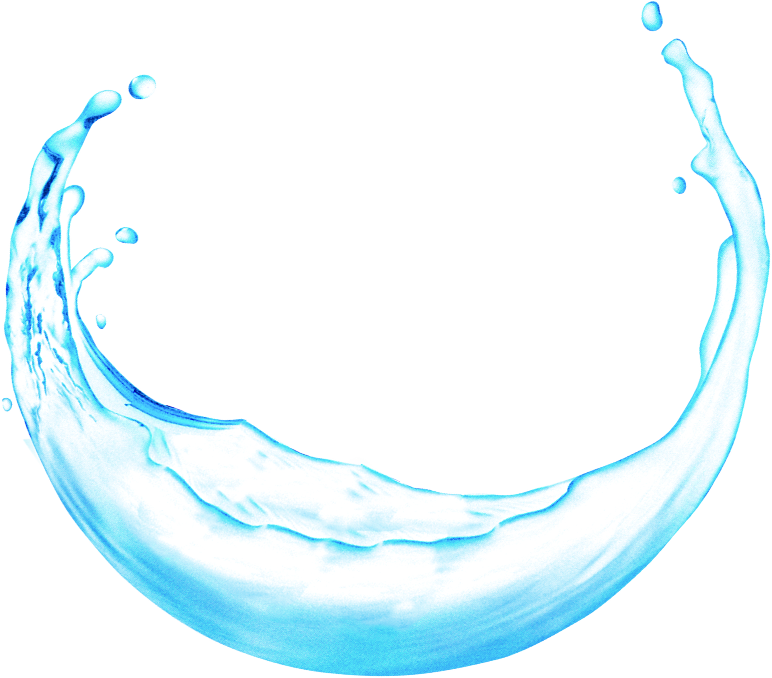 Round Water Droplets Photo - Round Water Splash Png (2692x2363), Png Download
