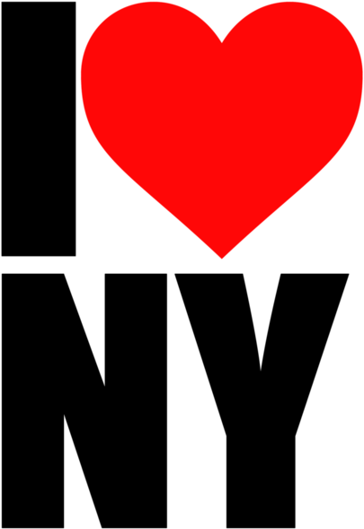 I Love Ny - Heart (1060x763), Png Download