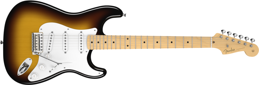 Fender American Vintage '56 Stratocaster 2-color Sunburst - 2 Color Sunburst Vs 3 Color (950x950), Png Download