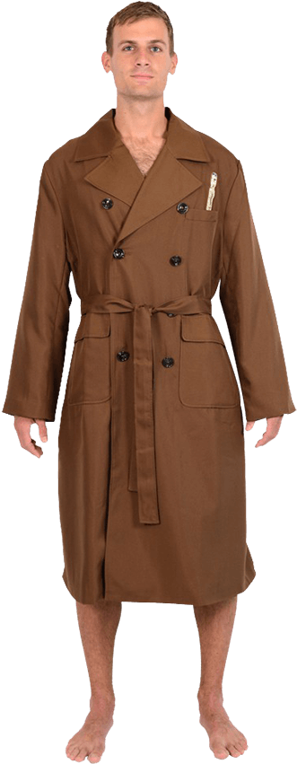 Doctor Who Tenth Doctor Trench Coat Robe - 10th Doctor Bust (850x850), Png Download