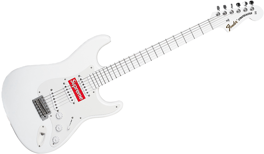 Supreme X Fender Stratocaster (1000x600), Png Download