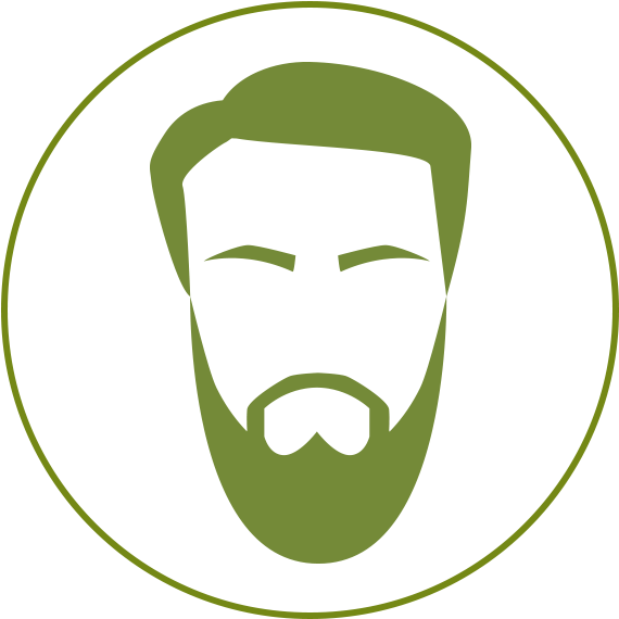 Full Beard (600x600), Png Download