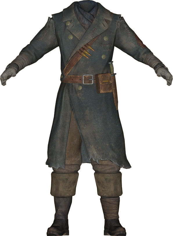 Hunter's Long Coat - Hunter's Long Coat Fallout 76 (596x813), Png Download