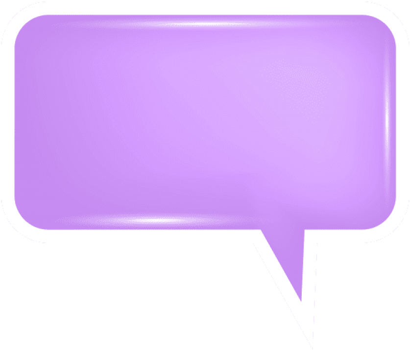 Bubble Speech Purple Png - Plastic (850x726), Png Download