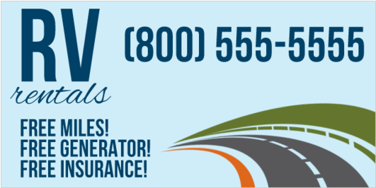 Rv Rentals Vinyl Banner With Discount Offer - Horse Head (560x560), Png Download