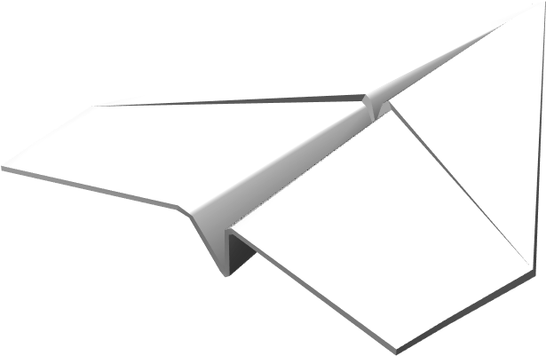 Paper Plane - Origami Paper (1024x768), Png Download
