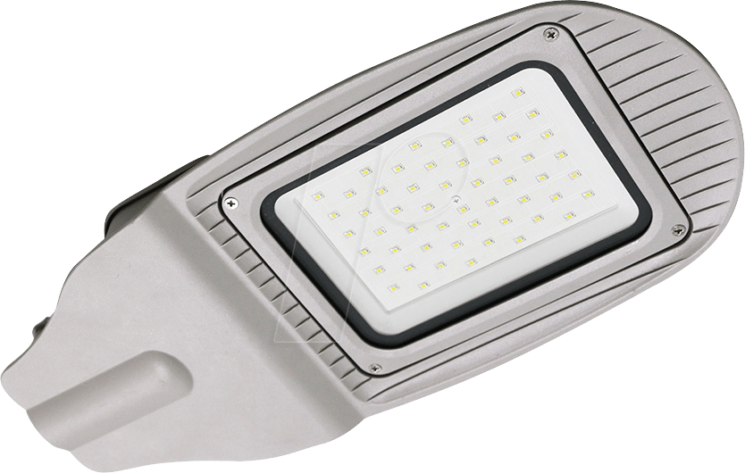 Led Streetlight, 50 W, 4000 Lm, 4000 K, Silver, Ip65 - Solarne Led Verejne Osvetlenie Ulice (834x530), Png Download