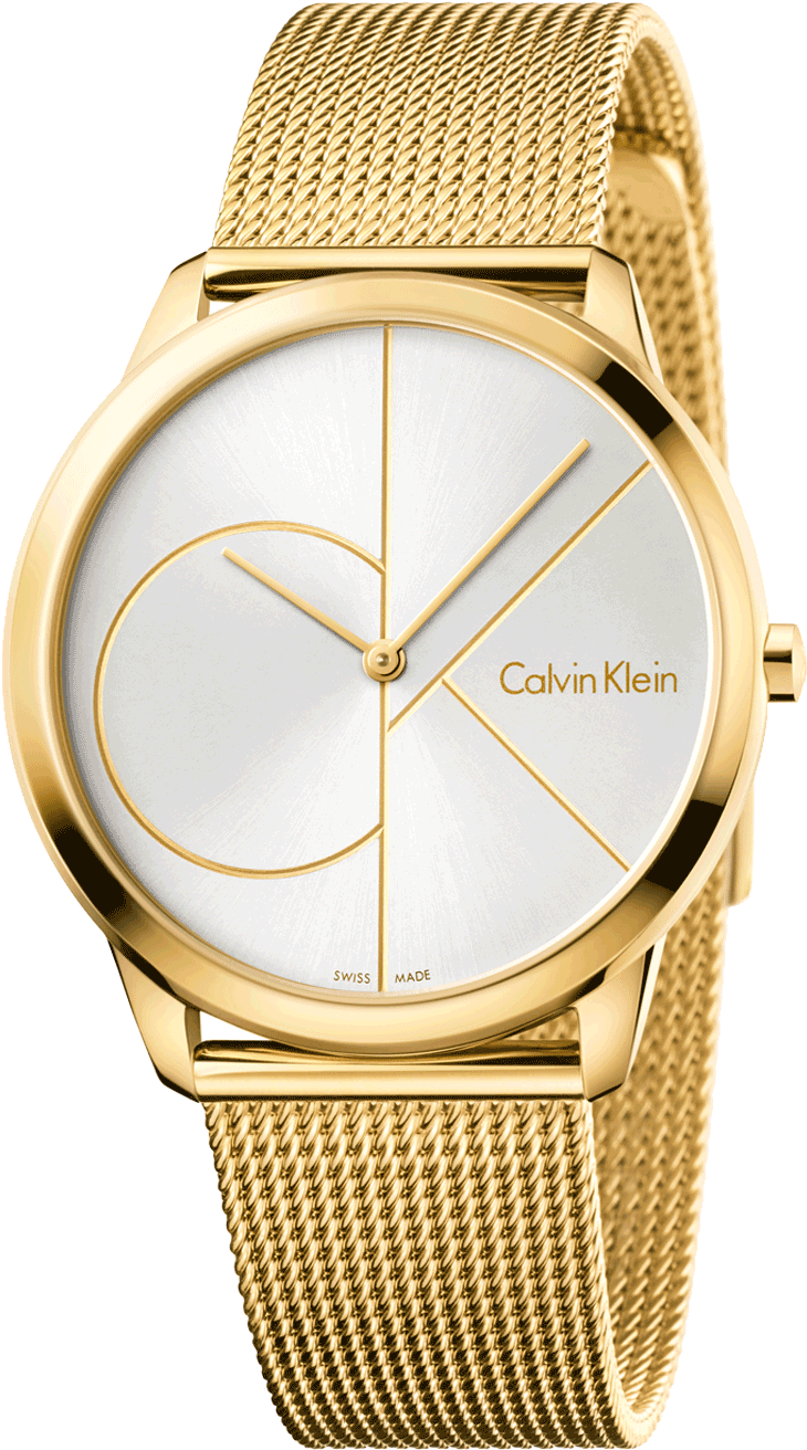 Calvin Klein Watch Gold (1100x1800), Png Download