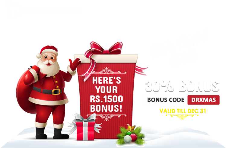 1500 Bonus With Santa Special Bonus Offer - Santa Claus Merry Christmas And Happy New Year (750x500), Png Download