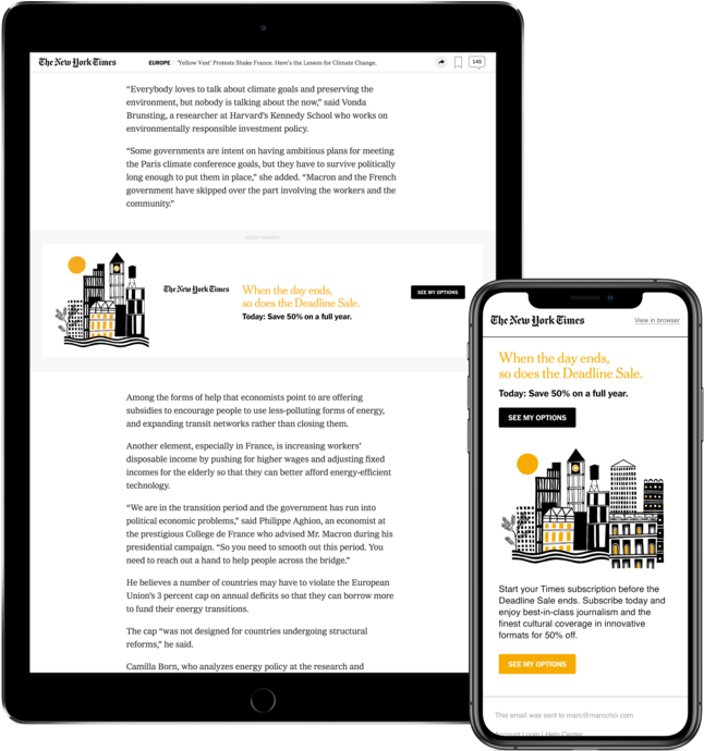 Nyt Deadline Sale (1000x689), Png Download