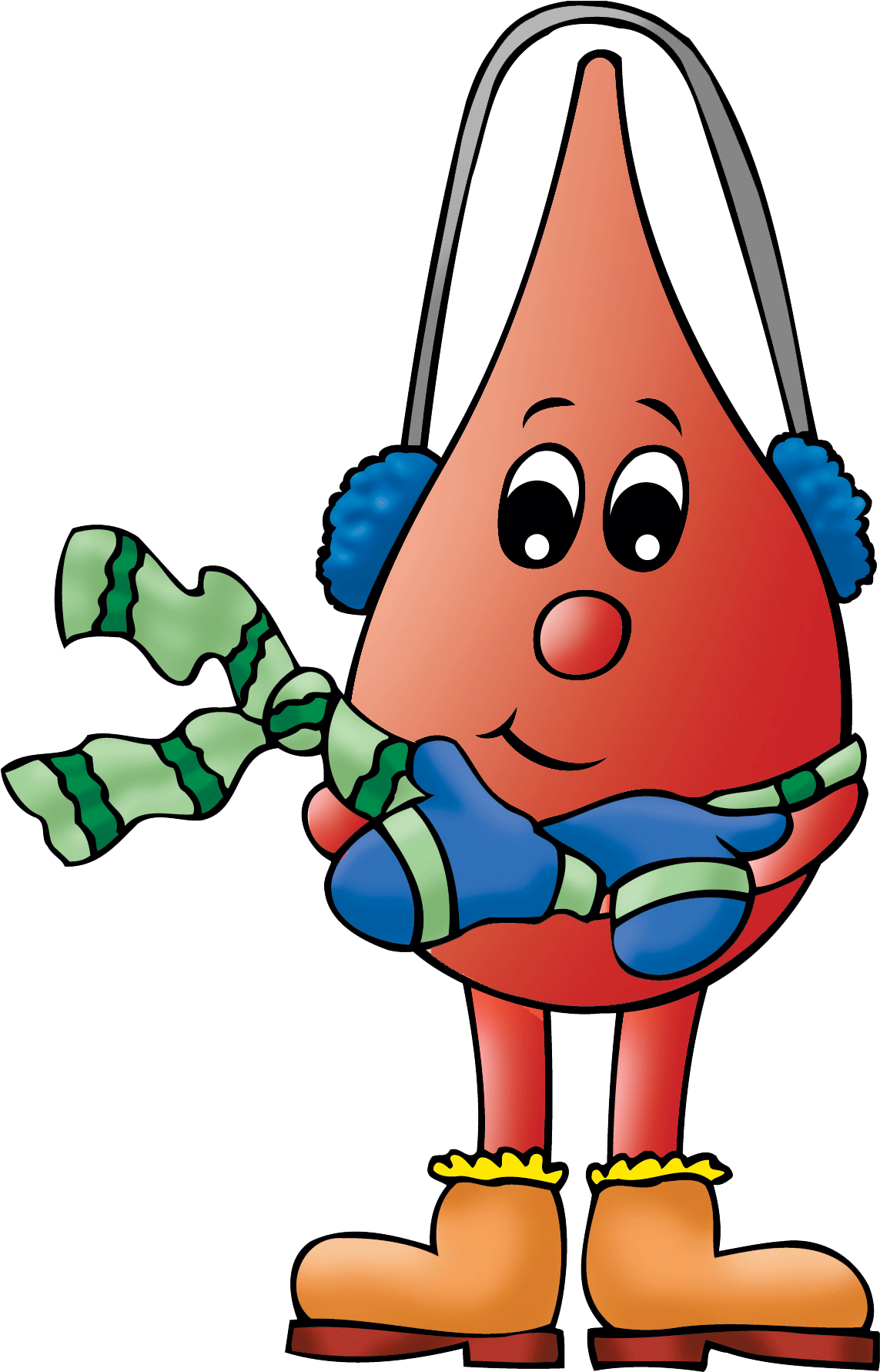 Blood Drop Winter - Winter Blood Donation (1200x1950), Png Download
