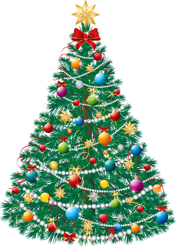 Christmas Lights Png - Beautiful Christmas Tree (571x800), Png Download