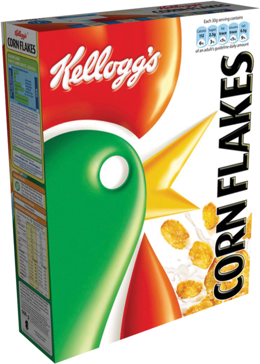 Kellogg's Cornflakes 500g - Kellogg's Corn Flakes (800x800), Png Download