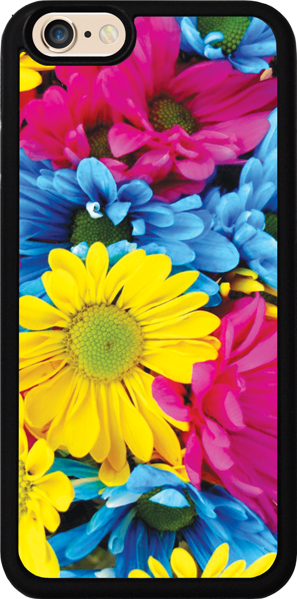 Yellow, Blue And Pink Daisy Case - Mobile Phone Case (1141x2028), Png Download
