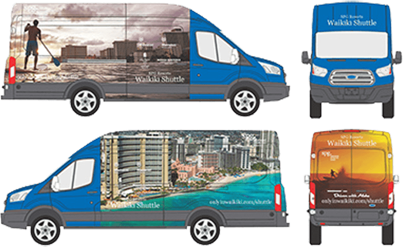Blue Ford Transit Illustration - Commercial Vehicle (800x508), Png Download