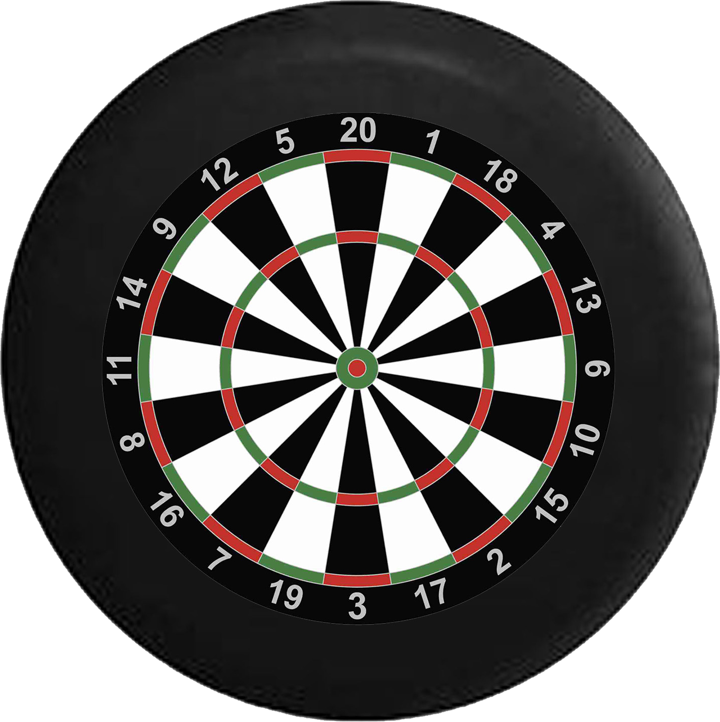 Dart Board With Scoring Jeep Camper Spare Tire Cover - Dart Board (1427x1431), Png Download