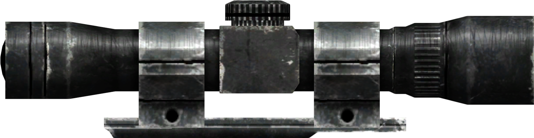 44 Revolver Scope Fallout Wiki Fandom Powered By Wikia - Rifle (1950x700), Png Download