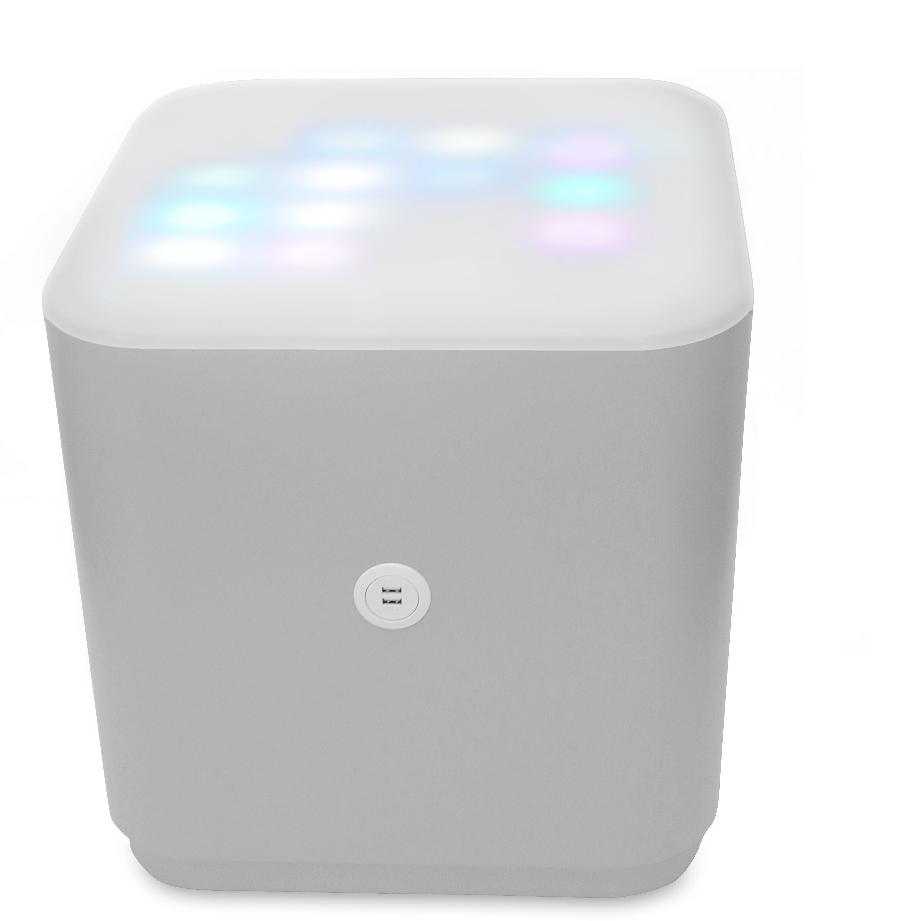 18” Sparkle Sugar Cube Usb - Ottoman (3482x3648), Png Download