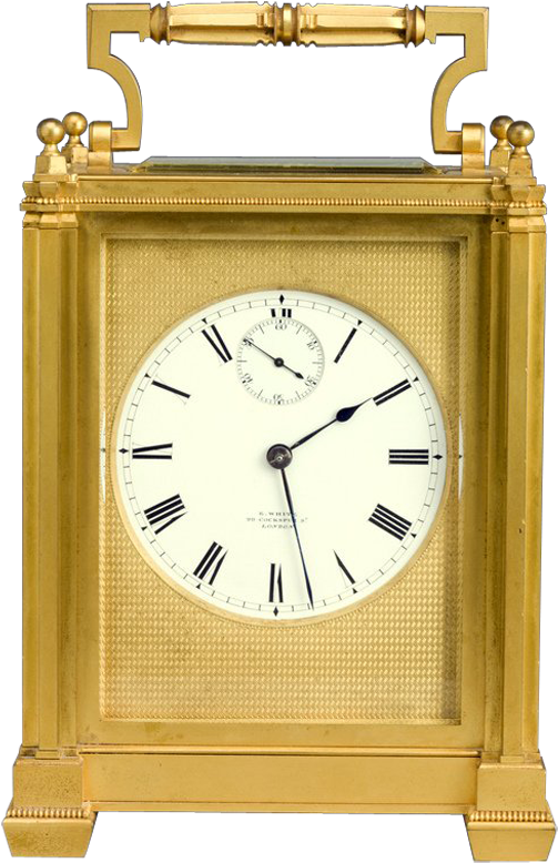E White No - Quartz Clock (542x820), Png Download