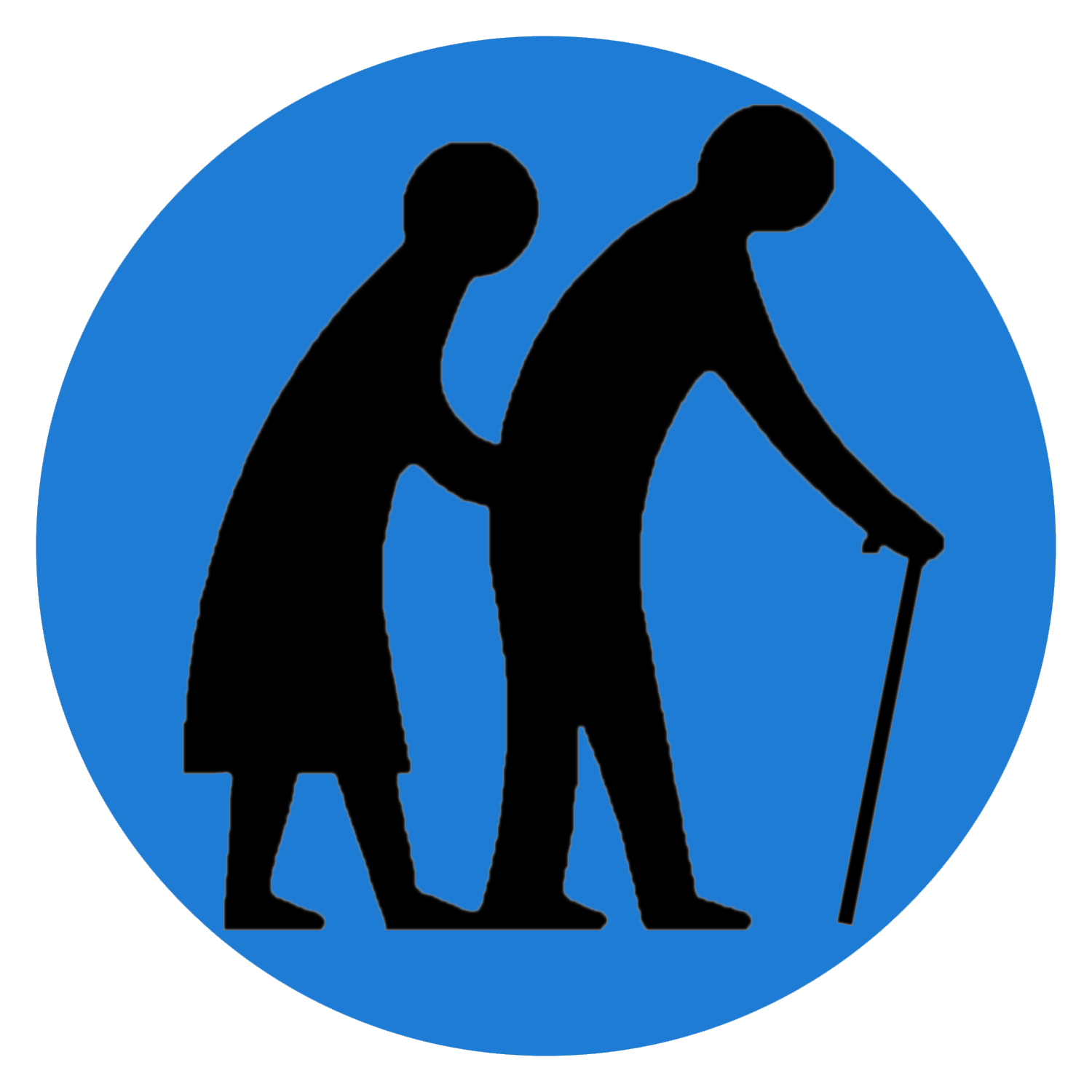 Elderly Connect - Old People Clip Art (1500x1500), Png Download