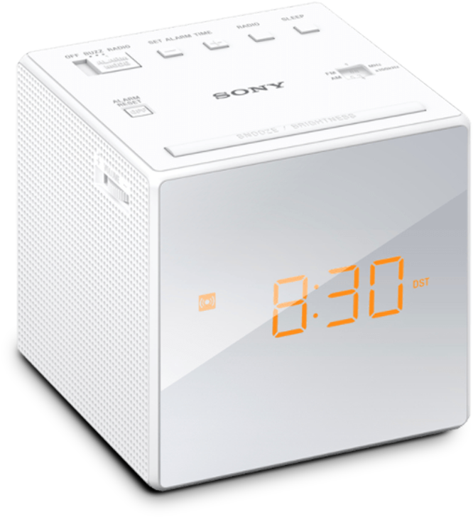 Single Alarm Clock Radio - Box (1000x1000), Png Download