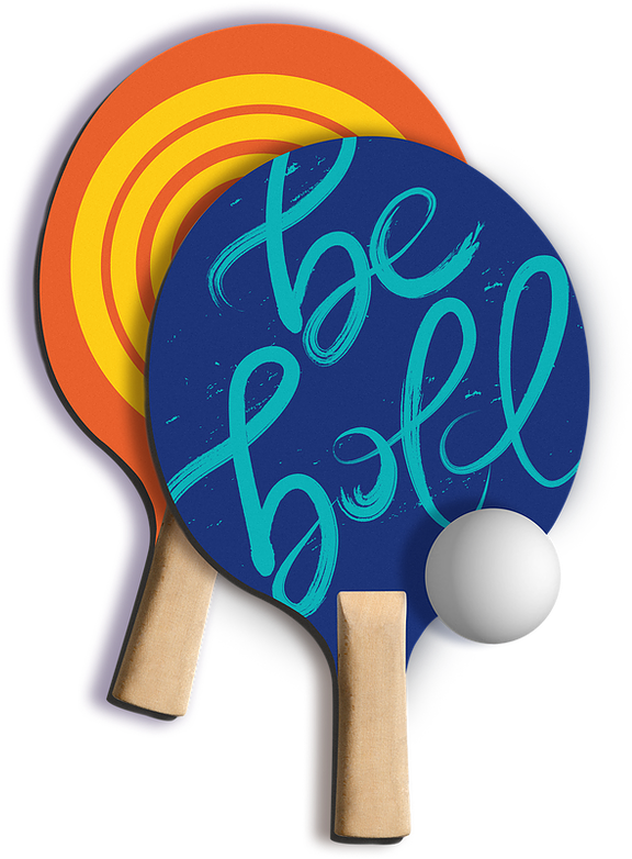 Everyone From Around The World Can Pick Up A Racket - Ping Pong (649x848), Png Download