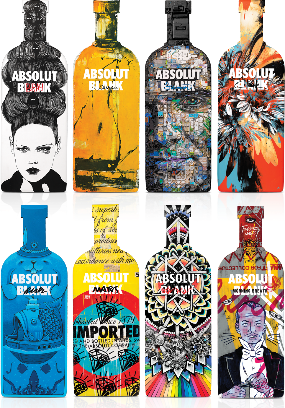 Absolut Blank Project - Absolut Vodka (989x1380), Png Download