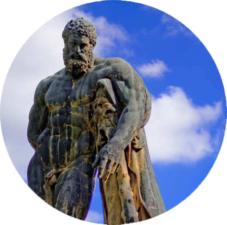 Restoration Of The Statue Of Hercules - Vaux Le Vicomte Hercule (745x737), Png Download