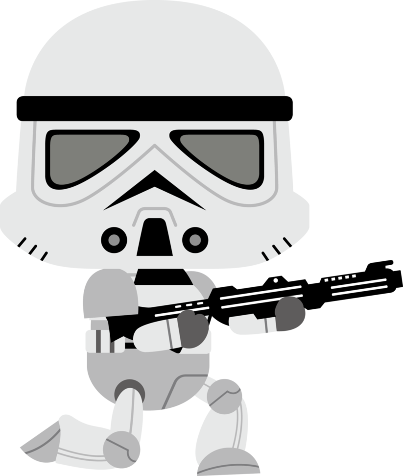 Clipart Transparent Download Guns Star Wars Frames - Star Wars Stormtrooper Clipart (823x971), Png Download