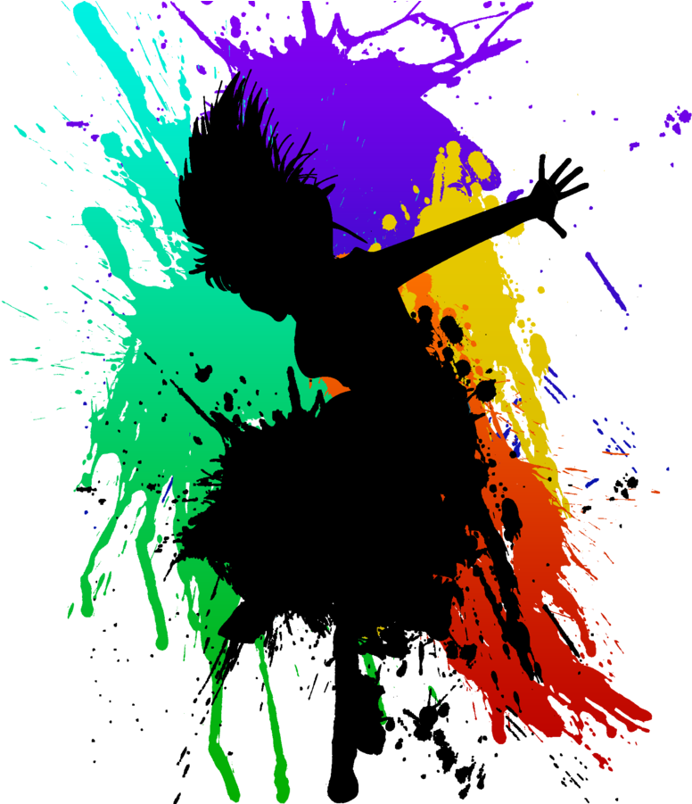Toronto Line Dance Salsa Art - Splatter Dance Paint Png (900x900), Png Download