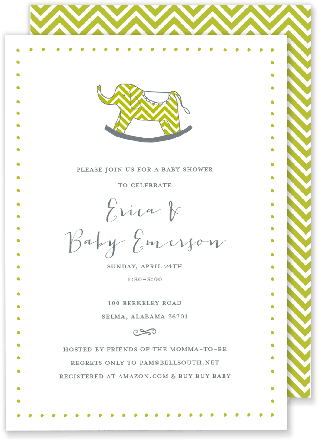 Erica Elephant Baby Shower - Porta Maternidade Chevron Cinza (1073x1500), Png Download