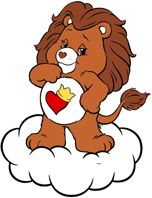 Brave Heart Lion - Lion Heart Care Bears (529x687), Png Download