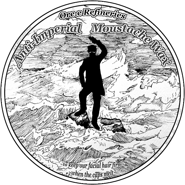 Anti-imperial Moustache Wax - Sman 1 Bantarujeg (600x600), Png Download