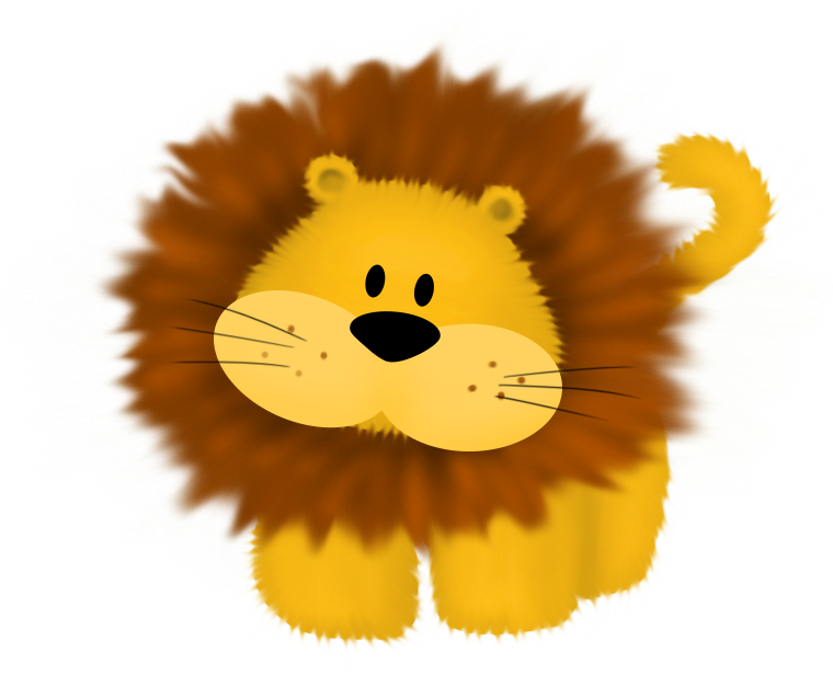 Lion - Cartoon (760x616), Png Download