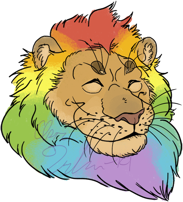 Big Gay Lion - Masai Lion (840x840), Png Download