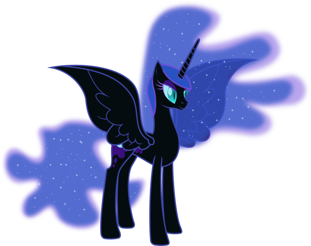 Princess Luna Twilight Sparkle Rarity Princess Celestia - My Little Pony Nightmare Moon (1005x795), Png Download