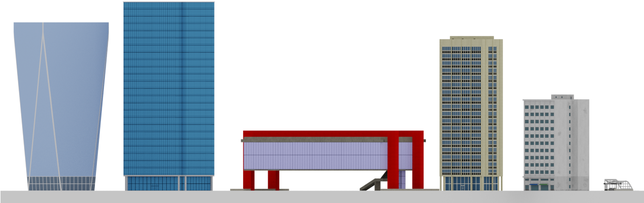 Eu Sou Othercakes, Faço Edifícios Em 3d, Geralmente - Commercial Building (1281x470), Png Download