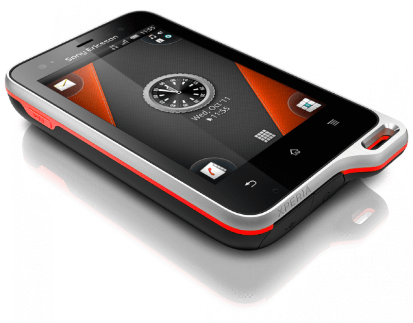 Free Png Download Sony Ericsson Waterproof Phones Png - Sony Ericsson Xperia Active St17i (850x665), Png Download
