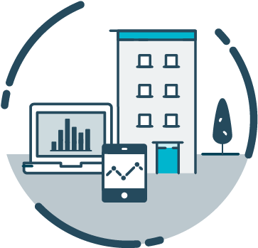 An Optimal Performing Building - Graphic Design (442x439), Png Download