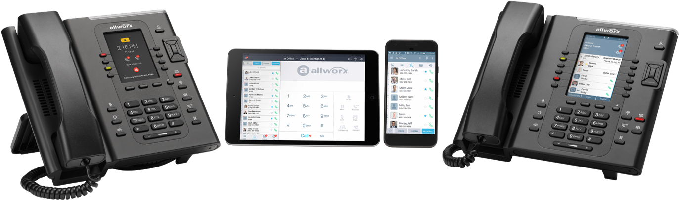 Allworx Verge 9312 Ip Phones (1500x526), Png Download