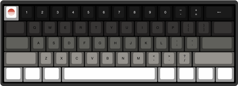 Tokyo Dusk By Philip Askins 61-key Custom Mechanical - Tokyo Dusk Keyboard (1024x683), Png Download