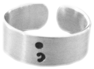 Colon Band Ring - Bracelet (570x551), Png Download