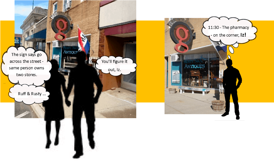 Rusty Nail & Ruff 'n Rusty Antiques Facebook - Cartoon (1110x669), Png Download