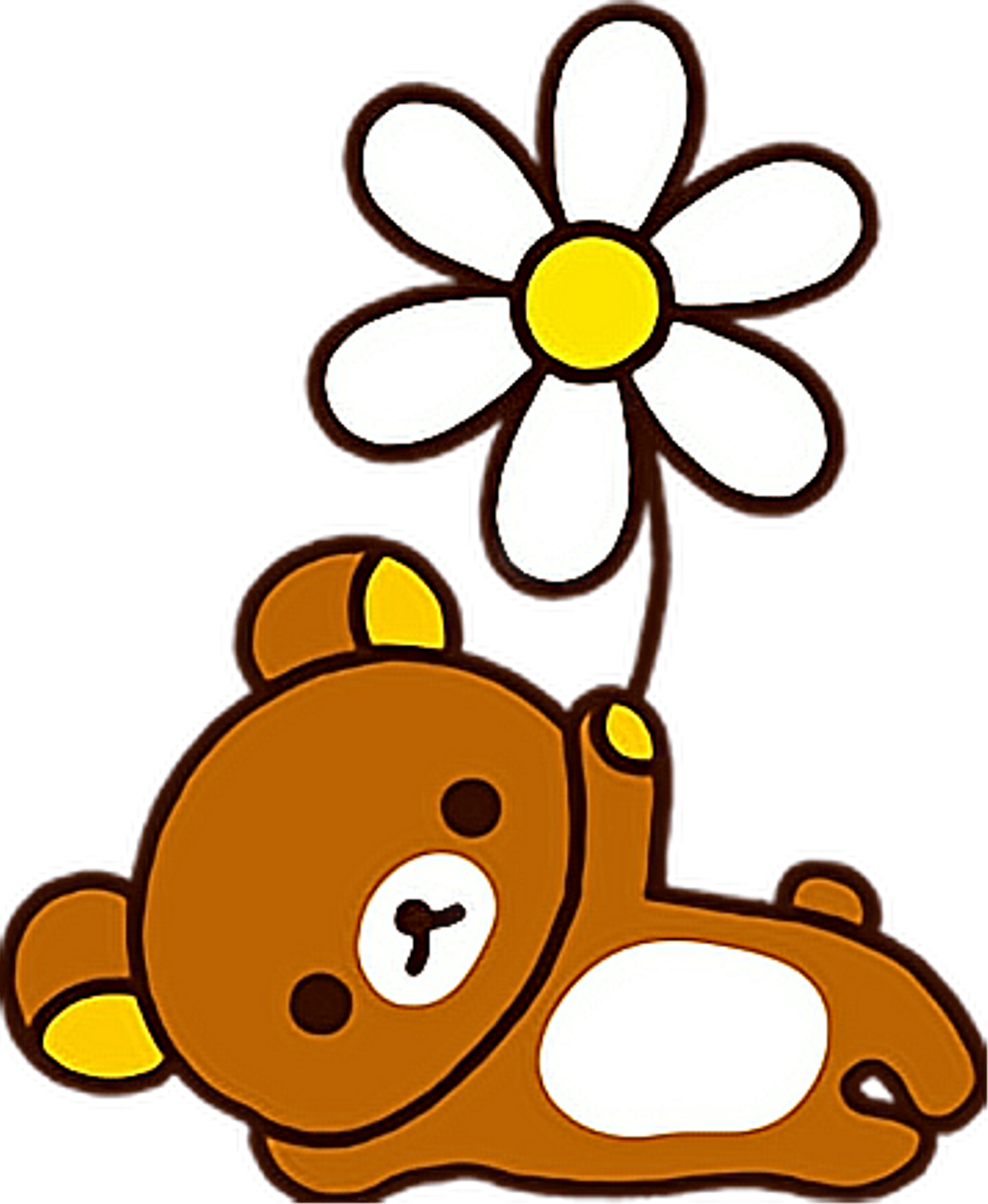 Rirakuma Sticker - Kuma Cartoon (1024x1247), Png Download
