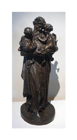 Anacreon, Love And Bacchus - Statue (600x600), Png Download