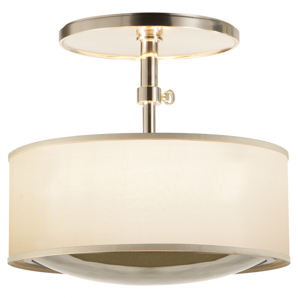 Reflection Semi-flush Hanging Shade In Soft Silv - Ceiling (1000x1000), Png Download